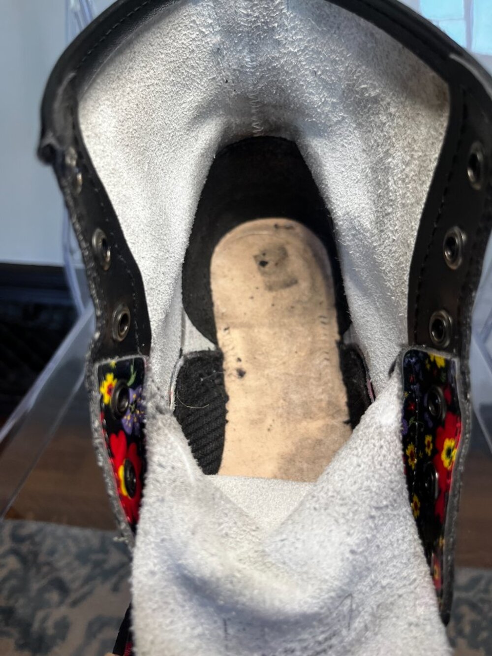Dr. Martens 101 floral leather boots (men's or women's) - Picture 5 of 8